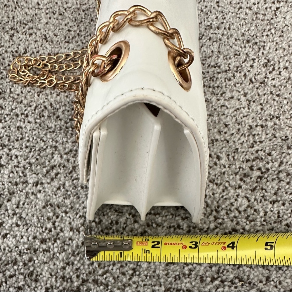 LOVEDREAM Ivory Jelly Flap Bag Butterflies Double Chains Mini Crossbody R $55 - Picture 12 of 16